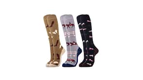 Reitsocken mit verschiedenen Pferdemotiven