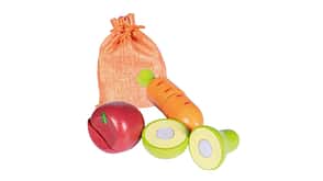 Spielzeug Möhre, Apfel und Birne für Hobby Horsing