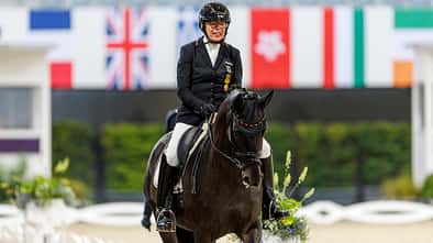 AACHEN - FEI World Championships 2026: Heidemarie Dresing mit Poesie im Viereck.