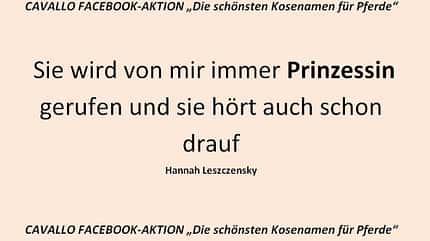 CAV Kosenamen Leserfotos 2014 - Prinzessin