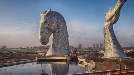 CAV Pferde-Skulptur The Kelpies Schottland CAV Pferde-Skulptur The Kelpies Schottland