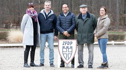 Vorstandsmitglieder Zuchtverband für deutsche Pferde e.V. (ZfdP) Vorstandsmitglieder des ZfdP, Zuchtverband für deutsche Pferde e.V.: Dunja Junker, Klaus Rabensteiner, André Hascher, Heinrich Hünnekes, Fiona Domdey
