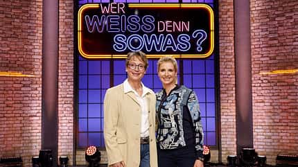 Dressurreiterin, Isabell Werth, Jessica von Bredow-Werndl, ARD-Sendung "Wer weiss denn sowas?", TV Dressurreiterin Isabell Werth und die Dressurreiterin Jessica von Bredow-Werndl in der ARD-Sendung "Wer weiss denn sowas?"