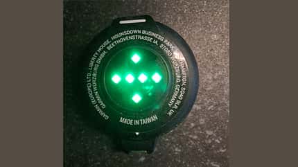 Grüne LED's am Garmin Blaze Pferde-Fitness-Tracker