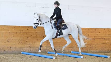 Emilia Schlüsselburg mit ihrer Stute "C'est l'amour".
