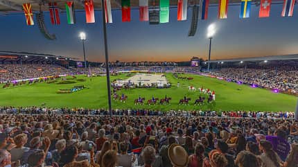 Deutsche Landgestüte, Show, Reitstadion Soers, Aachen, Reiten, Reitsport, Equestrian, Reit-WM, FEI World Championship, Eröffnungsfeier, Opening ceremony AACHEN - FEI World Championships 2026: Volle Tribünen im Hauptstadion zur Eröffnungsfeier.