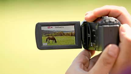 CAV Pferde filmen Video Kamera Camcorder