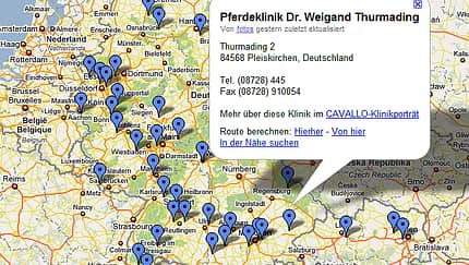 CAV Google Map Kliniken Teaser CAV Google Map Kliniken Teaser