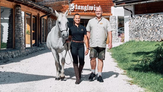 Entwicklungstraining mit Lipizzanern im Stanglwirt