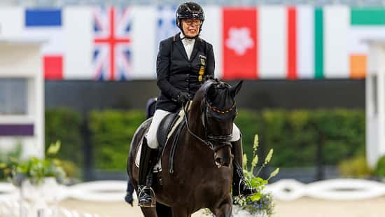 AACHEN - FEI World Championships 2026: Heidemarie Dresing mit Poesie im Viereck.