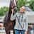 Caroline Rohmann, Hengste, Zucht, Junghengste, Deckhengste, Warmblutzucht, Vollblutzucht Caroline Rohmann mit Pferd im Porträt