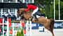 Andre Thieme, DSP Chakaria, Team Deutschland, Springen, Springreiten, Longines FEI Jumping Nations Cup, Sopot, Polen Andre Thieme und sein Pferd DSP Chakaria über dem Sprung im Seitenprofil zum Longines FEI Jumping Nations Cup in Polen.