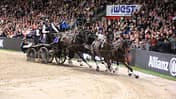 Vierspänner in der Arena zu den Stuttgart German Masters