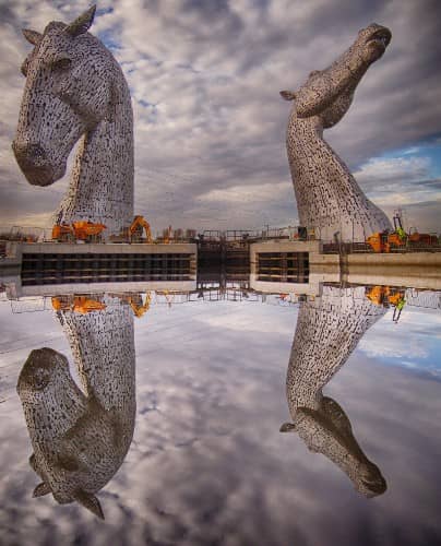 CAV Pferde-Skulptur The Kelpies Schottland CAV Pferde-Skulptur The Kelpies Schottland