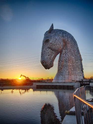 CAV Pferde-Skulptur The Kelpies Schottland CAV Pferde-Skulptur The Kelpies Schottland