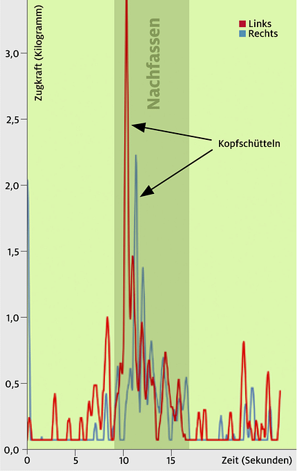 Experiment Zügel nachfassen Experiment Zügel nachfassen